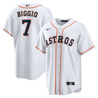 Houston Astros Craig Biggio Nike White Home Retired Player Replica Jersey