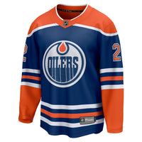 Edmonton Oilers Evan Bouchard Fanatics Royal Home Breakaway Player Jersey