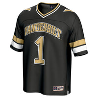 #1 Vanderbilt Commodores GameDay Greats Lightweight Collegiate Football Fashion Jersey - Black