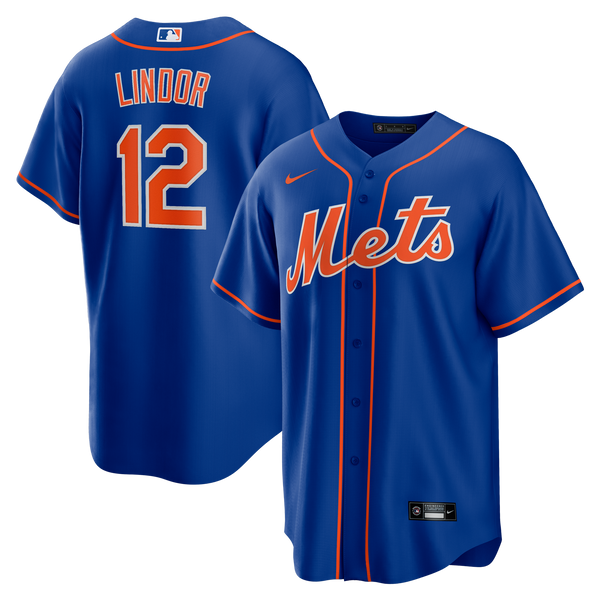 New York Mets Francisco Lindor Nike Royal Alternate Replica Player Jersey