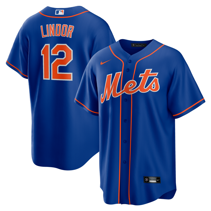 New York Mets Francisco Lindor Nike Royal Alternate Replica Player Jersey