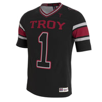 Troy University Trojans GameDay Greats Lightweight Collegiate Football Blackout Fashion Jersey