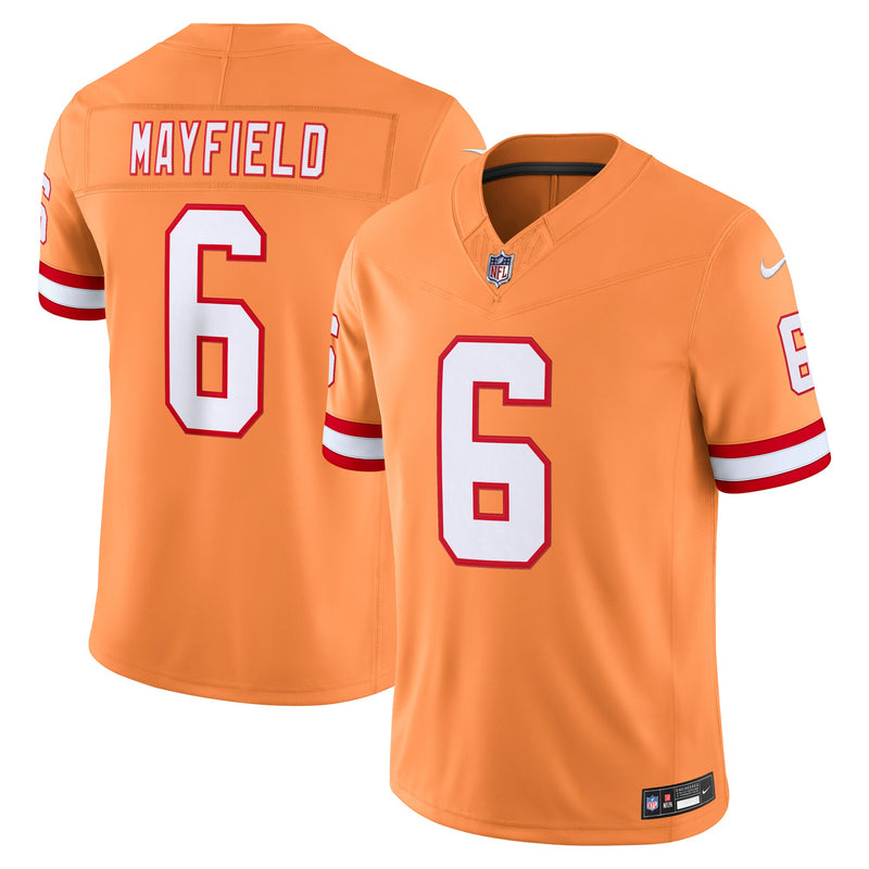 Tampa Bay Buccaneers Baker Mayfield Nike Creamsicle Alternate Vapor F.U.S.E. Stitched Limited Jersey