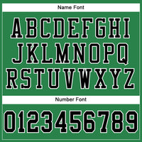 Custom Grass Green Black-White Mesh Authentic Football Jersey