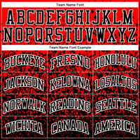 Custom Red Black-White Round Neck Sublimation Basketball Uniform Jersey