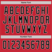 Custom Red Black-White Hockey Jersey