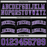 Custom Reversible Black Purple-White Double Side Sublimation Basketball Set Jersey