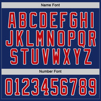Custom Royal Red-White Hockey Jersey