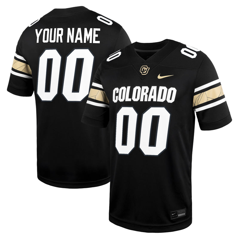 Colorado Buffaloes Nike Custom Football Game Jersey - Black