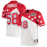 AFC Derrick Thomas Mitchell & Ness White/Red 1995 Pro Bowl Authentic Jersey