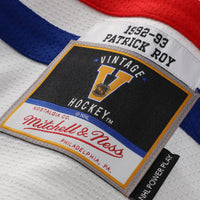 Montreal Canadiens Patrick Roy Mitchell & Ness White 1992 Power Play Jersey