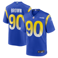 Los Angeles Rams Earnest Brown IV Nike Royal Team Game Jersey