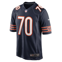 Chicago Bears Braxton Jones Nike Navy Game Player Jersey