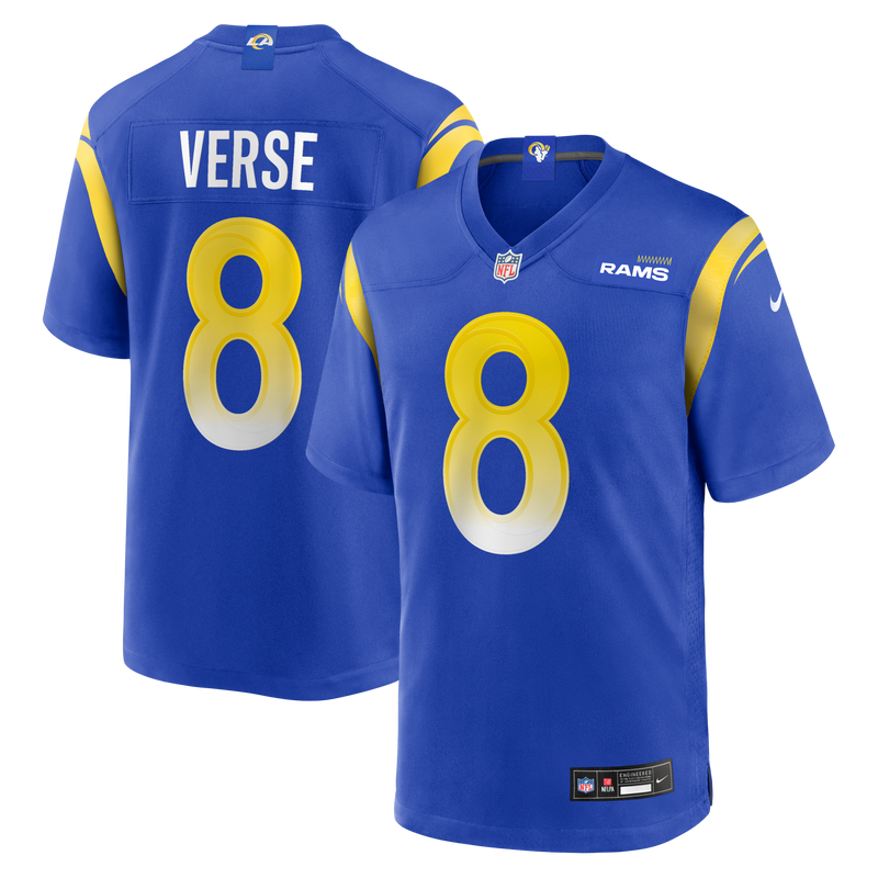 Los Angeles Rams Jared Verse Nike Royal Player Game Jersey