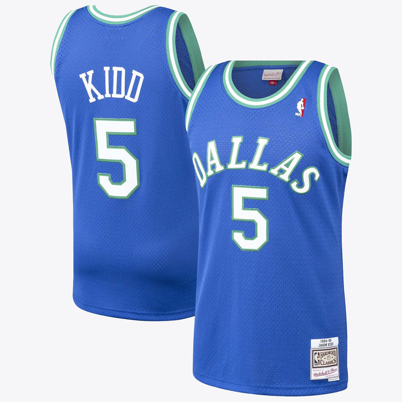 Dallas Mavericks Hardwood Classics Road Jersey By Mitchell & Ness - - Jason Kidd