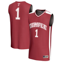 #1 Temple Owls GameDay Greats Lightweight Basketball Jersey - Cherry