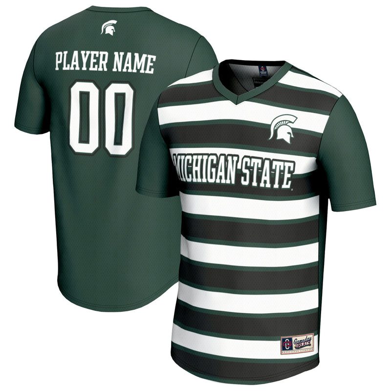 Michigan State Spartans GameDay Greats Collegiate Soccer NIL Pick-A-Player Fashion Jersey - Green/Black