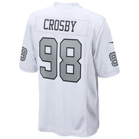 Las Vegas Raiders Maxx Crosby Nike White Alternate Game Jersey