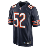 Chicago Bears Drew Dalman Nike Navy Team Game Jersey