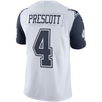Dallas Cowboys Dak Prescott White Nike Color Rush Vapor Limited Jersey