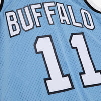 Buffalo Braves Mitchell & Ness Bob McAdoo 1975 Dark Authentic Jersey - Columbia Blue