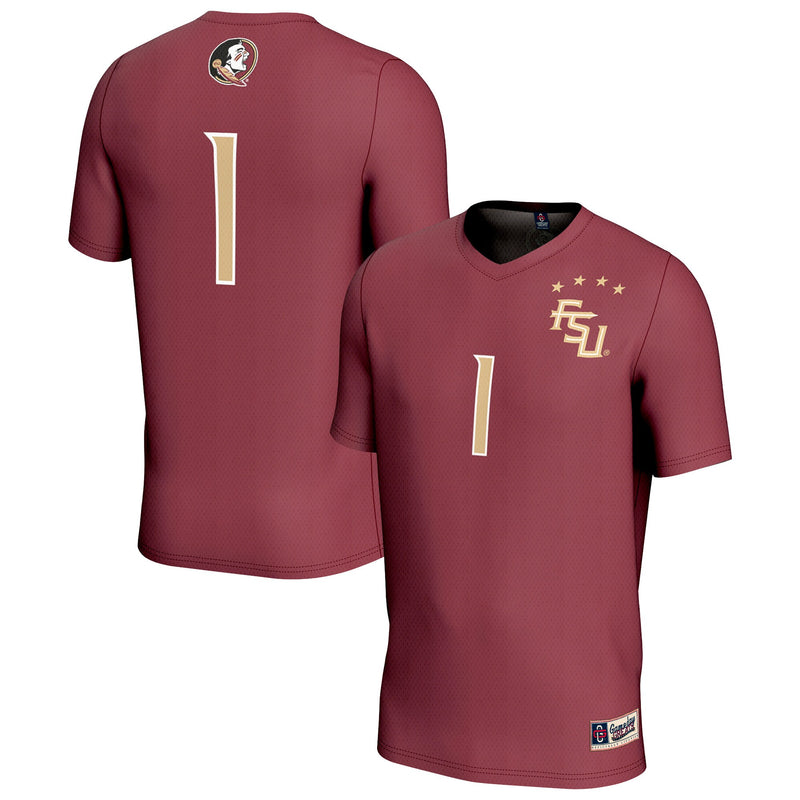#1 Florida State Seminoles GameDay Greats Lightweight Collegiate Soccer Fashion Jersey - Garnet