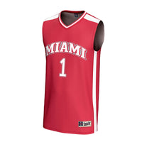 #1 Miami University RedHawks GameDay Greats Lightweight Collegiate Basketball Fashion Jersey - Red