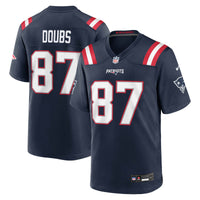 New England Patriots Romeo Doubs Nike Navy Game Jersey