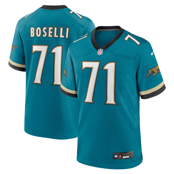 Jacksonville Jaguars Tony Boselli Nike Teal Prowler Throwback Retired Player Game Jersey