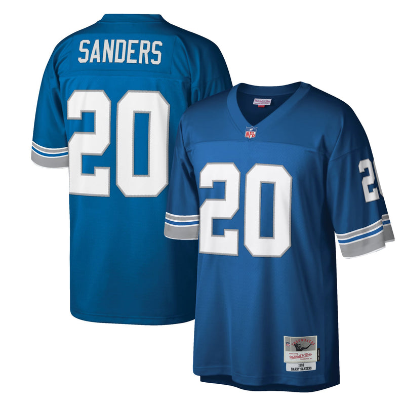 Detroit Lions Barry Sanders Mitchell & Ness Blue Legacy Replica Jersey