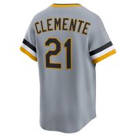 Pittsburgh Pirates Roberto Clemente Nike Gray Throwback Cooperstown Collection Limited Jersey
