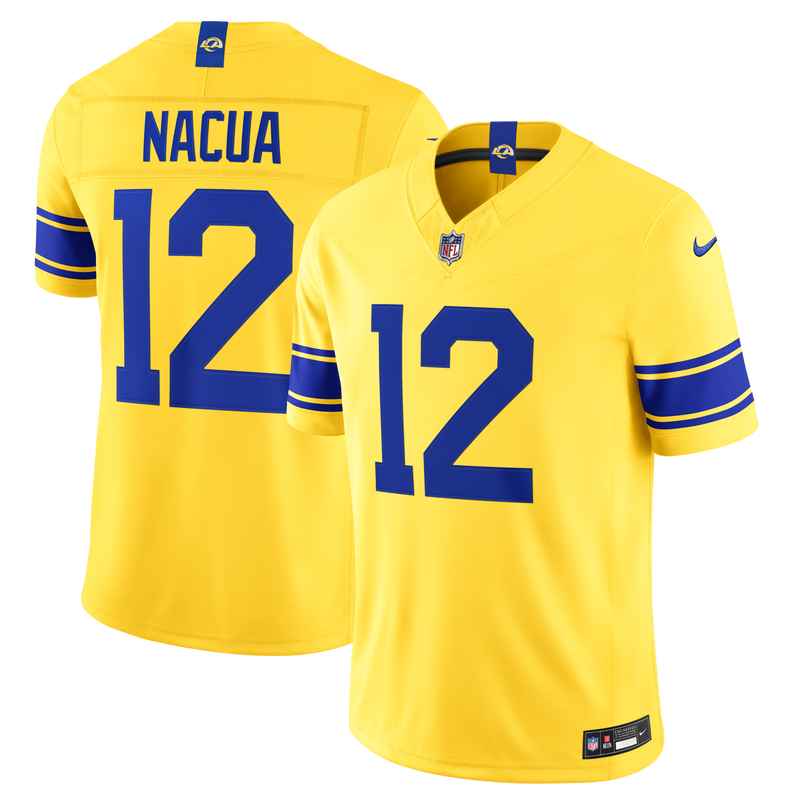 Los Angeles Rams Puka Nacua Nike Classic Sol Vapor F.U.S.E. Stitched Limited Jersey