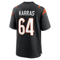 Cincinnati Bengals Ted Karras Nike Black Game Player Jersey