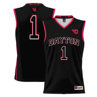 #1 Dayton Flyers GameDay Greats Lightweight Basketball Jersey - Black