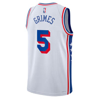 Philadelphia 76ers Nike Association Edition Swingman Jersey - White - Quentin Grimes