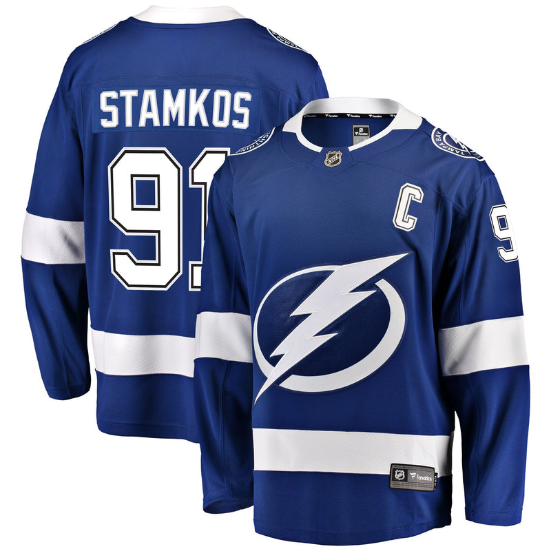 Tampa Bay Lightning Steven Stamkos Fanatics Blue Breakaway Player Jersey
