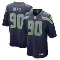 Seattle Seahawks Jarran Reed Nike College Navy Game Jersey