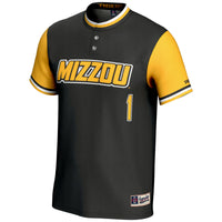 #1 Missouri Tigers GameDay Greats Lightweight Softball Jersey - Black