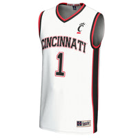 #1 Cincinnati Bearcats GameDay Greats Lightweight Basketball Fashion Jersey - White
