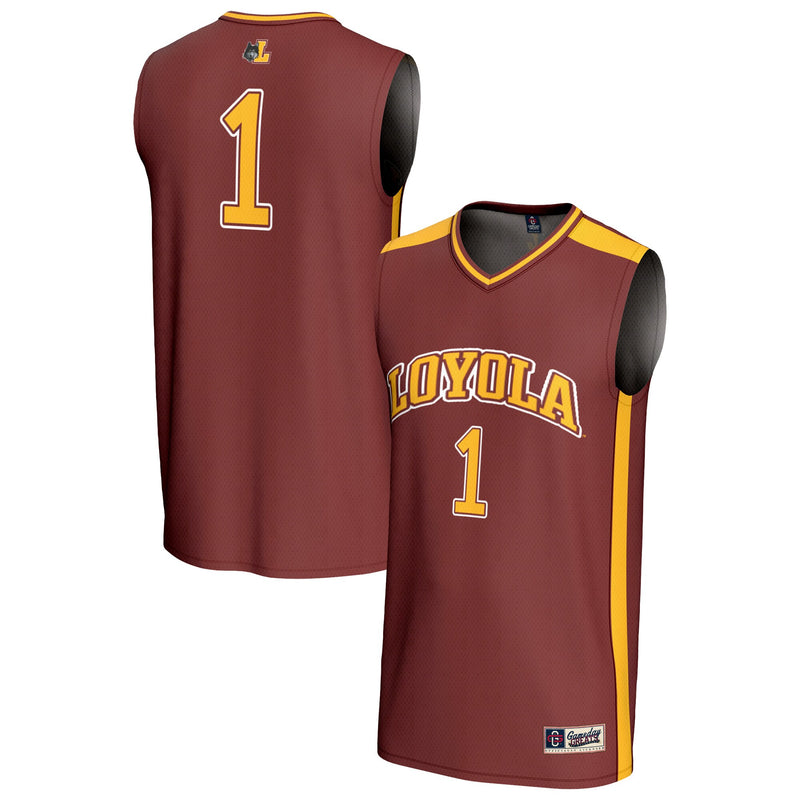 #1 Loyola Chicago Ramblers GameDay Greats Lightweight Basketball Fashion Jersey - Maroon