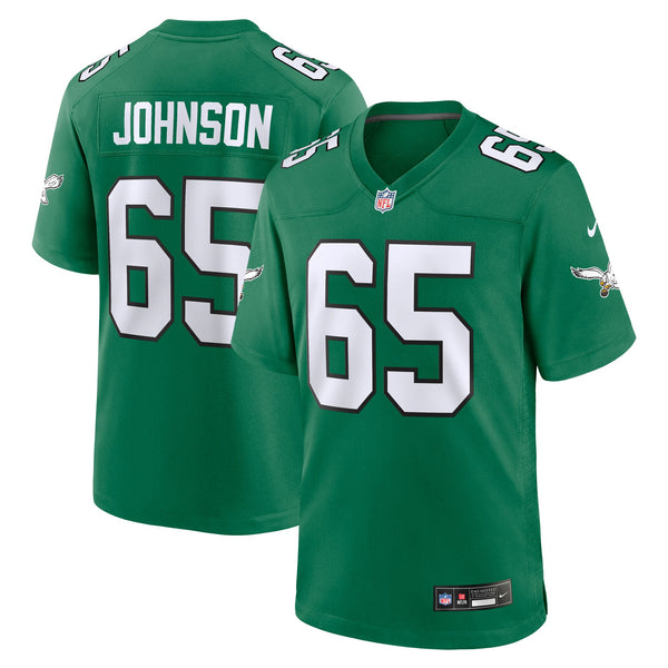 Philadelphia Eagles Lane Johnson Nike Kelly Green Alternate Game Jersey