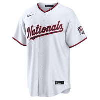 Fourth of July Washington Nationals James Wood Nike White USA 250 Stadium Jersey