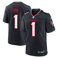 Houston Texans Nike Navy #1 Dad Game Jersey