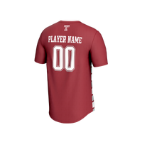 Temple Owls GameDay Greats Collegiate Soccer NIL Pick-A-Player Fashion Jersey - Cherry/White