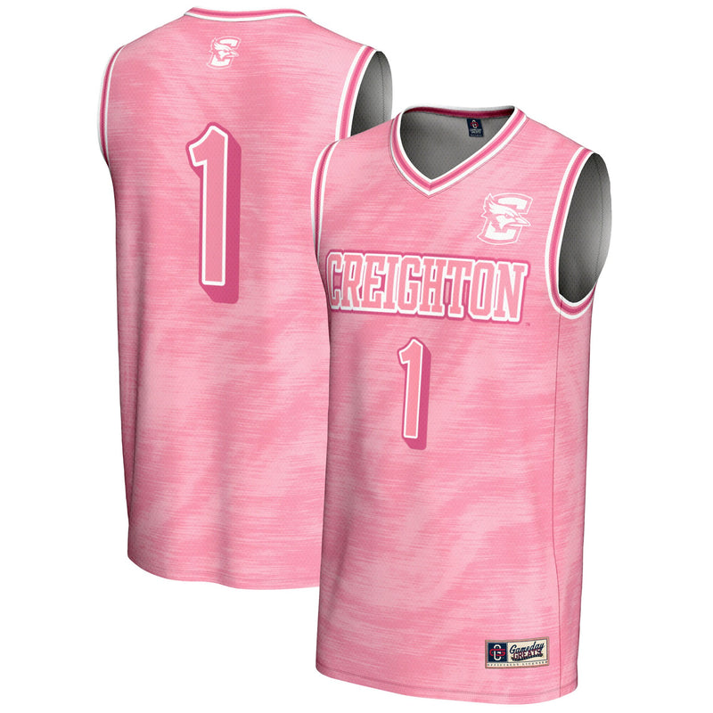 #1 Creighton Bluejays GameDay Greats Lightweight Basketball Jersey - Pink