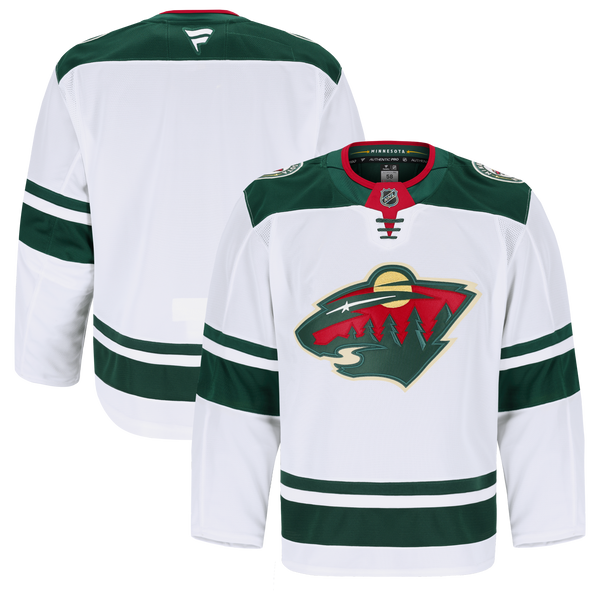 Minnesota Wild Fanatics White Away Authentic Pro Jersey
