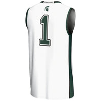 #1 Michigan State Spartans GameDay Greats Lightweight Basketball Jersey - White