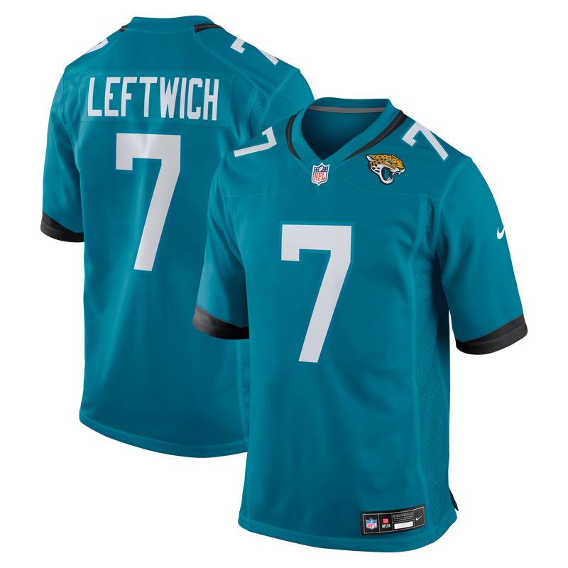 Jacksonville Jaguars Byron Leftwich Nike Teal Retired Player Game Jersey