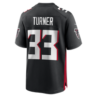 Atlanta Falcons Michael Turner Nike Black Game Retired Player Jersey