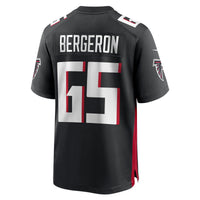 Atlanta Falcons Matthew Bergeron Nike Black Team Game Jersey